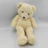 Doudou peluche ours blanc écru NOUNOURS