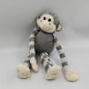 Doudou singe gris laine SMALI