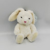 Doudou peluche lapin blanc NICOTOY NEUF