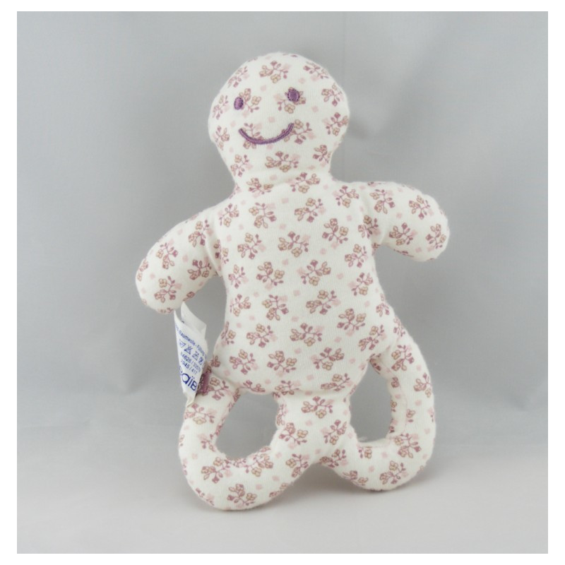 Doudou hochet forme OB rose OBAIBI