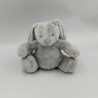 Doudou musical lapin gris blanc étoiles VERTBAUDET