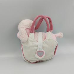 Doudou chien rose dans son sac GIPSY