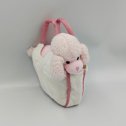 Doudou chien rose dans son sac GIPSY