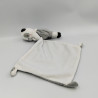 Doudou panda gris blanc mouchoir MOTS D'ENFANTS