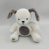Doudou lapin blanc gris PREMAMAN