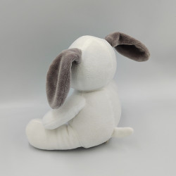 Doudou lapin blanc gris PREMAMAN