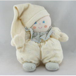 Doudou Poupée lutin Rose grelot de NOUNOURS
