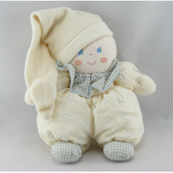 Doudou Poupée lutin Rose grelot de NOUNOURS