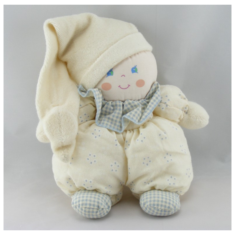 Doudou Poupée lutin Rose grelot de NOUNOURS