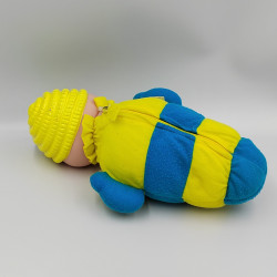 Doudou peluche ours beige rouge OUTIROR