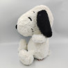 Grande peluche chien blanc noir Snoopy Peanuts PLAY BY PLAY 2014