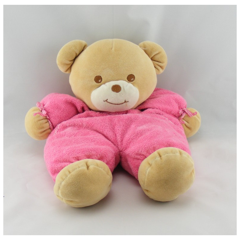 Doudou Ours rose Vichy Takinou