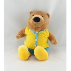 Doudou ours pull bleu pantalon rouge CONFORAMA