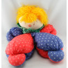 Doudou Gino le clown rose violet orange MOULIN ROTY