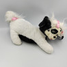 Ancienne Peluche chien blanc noir Puppy Surprise HASBRO
