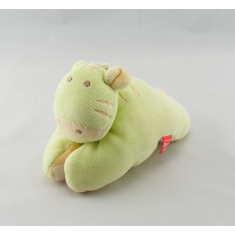 Doudou zébre vache mauve parme col bleu TEX