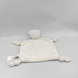 Doudou plat ours blanc étoiles grises PRIMARK EARLY DAYS