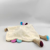 Doudou plat ane poney cheval beige rose bleu BABYSUN