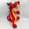 Peluche dragon rouge Mushu Mulan Disney