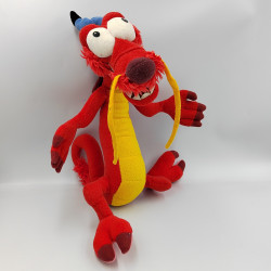 Peluche dragon rouge Mushu Mulan Disney