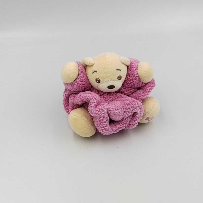 DOUDOU PETIT OURS PLUME ROSE KALOO