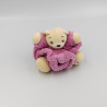 DOUDOU PETIT OURS PLUME ROSE KALOO