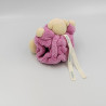 DOUDOU PETIT OURS PLUME ROSE KALOO