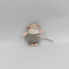Mini doudou chat gris rose Les Petits Dodos MOULIN ROTY