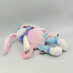 Doudou lapin rose blanc prune bleu Berry BABY NAT