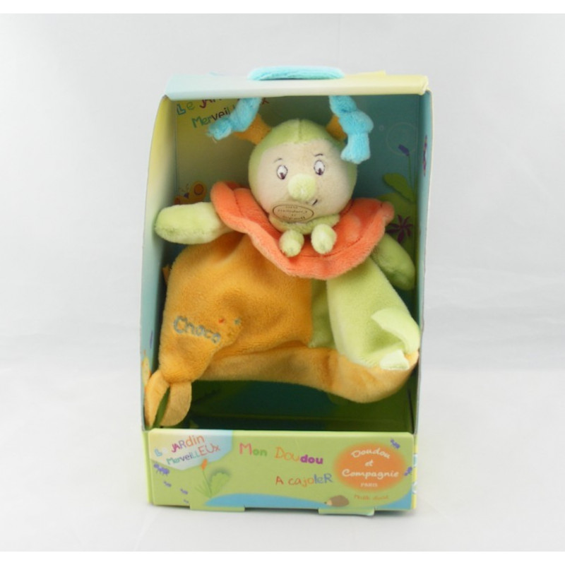 Doudou et compagnie plat escargot Choco vert orange