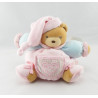 Doudou ours Liliblue rose bleu coeur KALOO