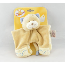 Doudou chat renard beige bleu BENGY