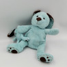 Doudou lapin bleu marron avec bébé CIAD