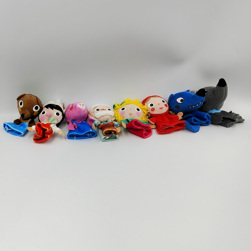 Marionnettes à doigts doudou loup cochon chaperon etc Editorial planeta