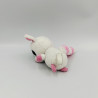 Doudou peluche YOOHOO raton écureuil rose blanc