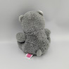 Doudou peluche hippopotame gris bleu FRANCOISE SAGET