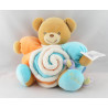Doudou ours patapouf orange jaune anniversaire confettis Kaloo
