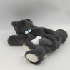 Doudou marionnette chat noir blanc KALOO