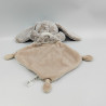 Doudou plat lapin beige blanc nuage étoiles SIMBA TOYS NICOTOY