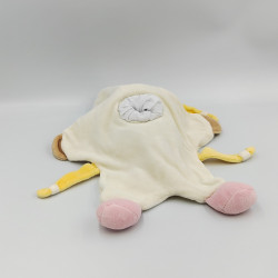 Doudou et compagnie plat vache blanche rose bleu jaune pois