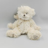 Doudou peluche ours blanc écharpe my first teddy BUKOWSKI