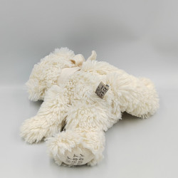 Doudou peluche ours blanc écharpe my first teddy BUKOWSKI