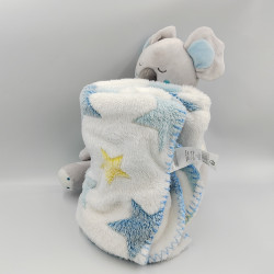 Doudou koala gris avec couverture plaid TOM & KIDDY TOMKIDS