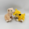 Peluche le roi lion Nala Kiara et Simba DISNEY STORE lot de 2 