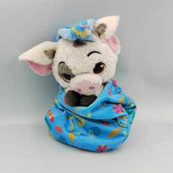 Peluche cochon Pua Vaiana dans un sac baluchon DISNEY