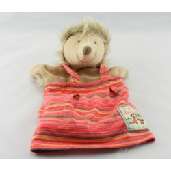 Doudou hérisson pull bleu short vert MOULIN ROTY