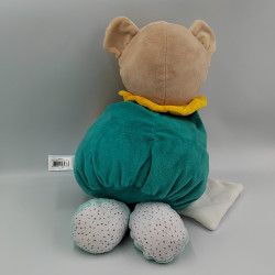 Doudou pantin super activités ours bleu vert jaune BABY NAT