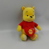 Doudou musical winnie l'ourson rouge jaune coeur miel DISNEY NICOTOY
