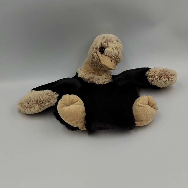 Doudou peluche marionnette autruche DANI