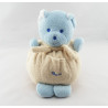 Doudou ours  boule beige écru Musti de MUSTELA 